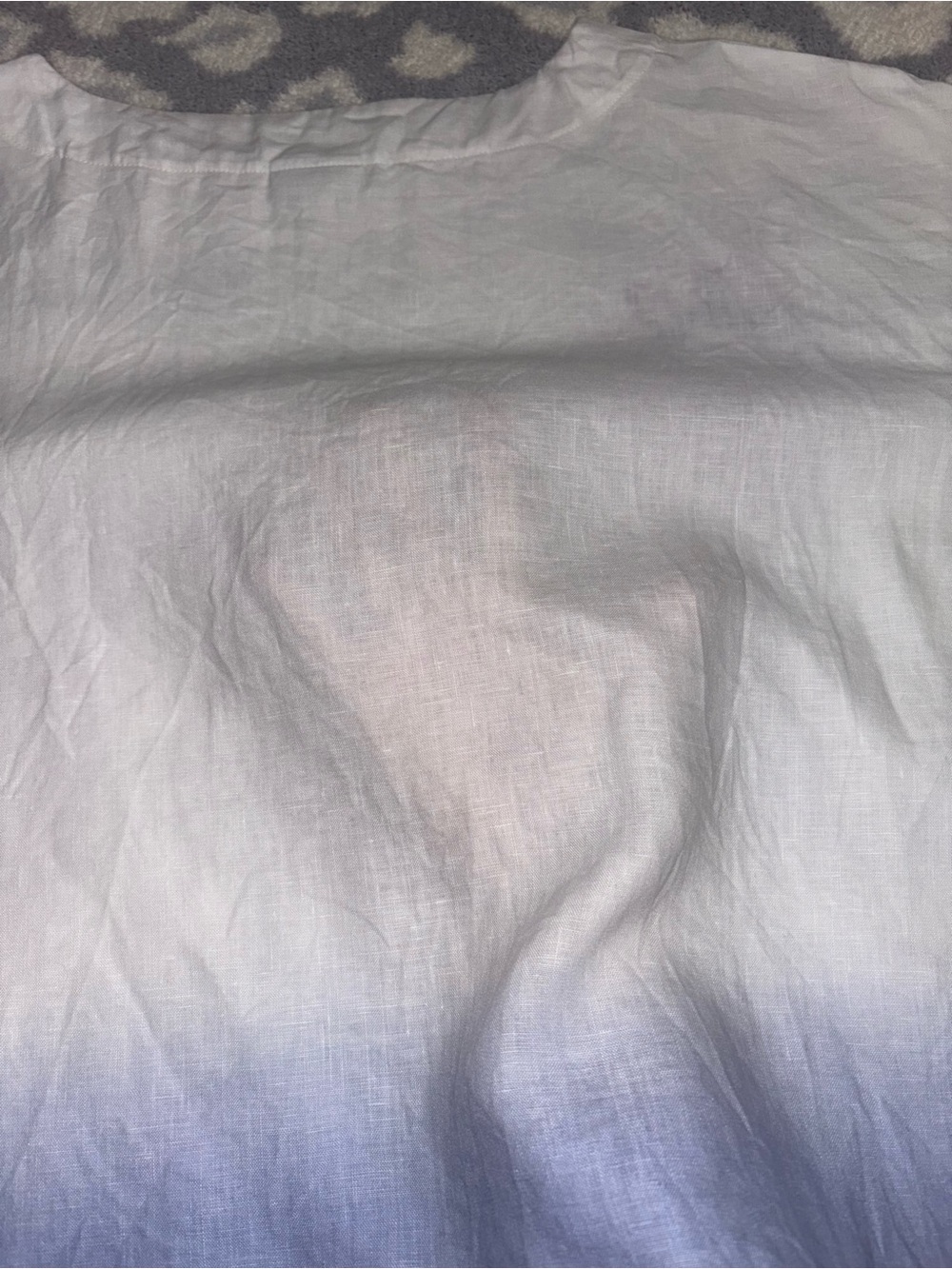J. Jill 100% Linen White Purple Watercolor Floral Oversized Top Women’s S - Picture 11 of 11
